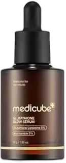 medicube AGE-R Glutathione Glow Serum - Antioxidant & Elasticity Care Serum for 24Hr Pure Radiance, Korean Glass Glow Skin, Daily Use for Youthful Skin, Korean Skincare