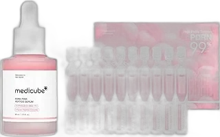 medicube Intensive Moisture & Skin Plumping Set: Salmon DNA PDRN Pink Peptide Serum and Salmon DNA PDRN Pink One Day Serum